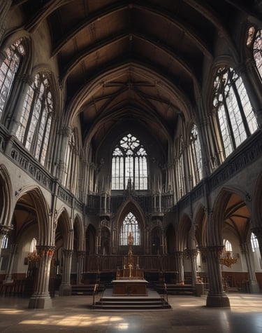 A close-up of a plate with rich, dark-themed dishes resembling sinful indulgences.