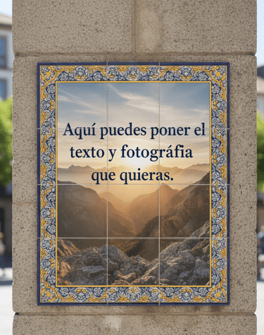 Foto azulejos personalizados