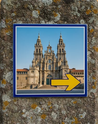 foto azulejo personalizado camino de Santiago