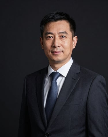 Portrait of the first associate attorney, confident and approachable.