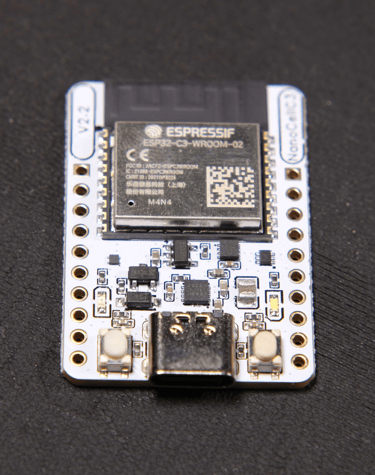 Our ESP32 WiFi module with its USB-C interface 