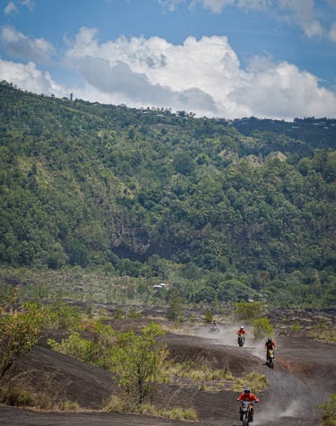 mount Batur volcano dirt bike