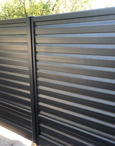 Portail aluminium lame vent 100% sur mesure