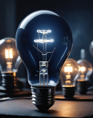 a light bulb in a light bulb