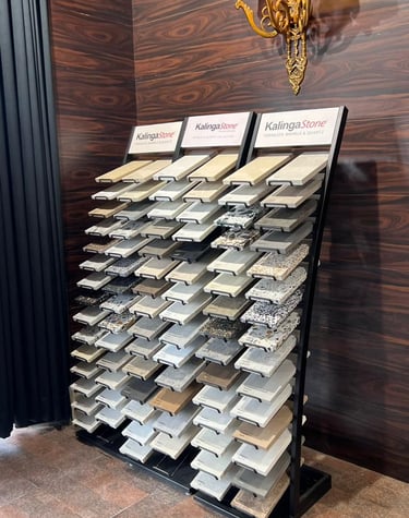 Quartz display at gold stone granites store in mohlai sector 82