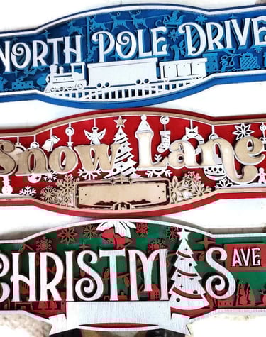 Where Does Santa Live In Your Neighborhood?  These Christmas Road Signs Let Everyone Know Where!