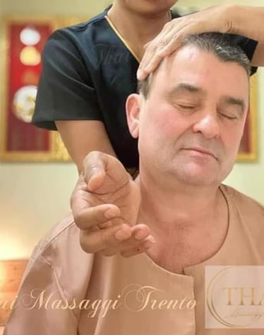 a man is getting a massage at a massage parlor