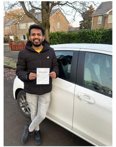 Livin passed his driving test with Let's Pass 1st driving school in Basingstoke Test Center. 