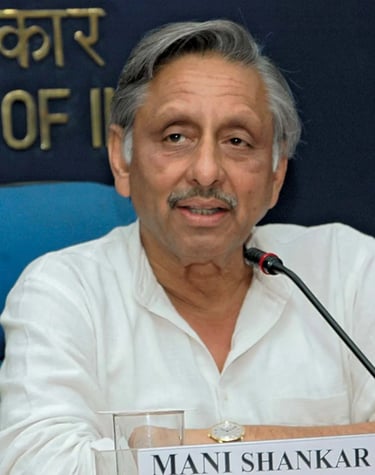 Mani shankar Aiyar-While active in politics