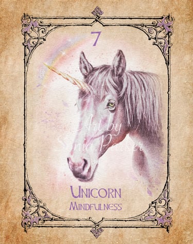 Unicorn card from the animal spirit oracle deck