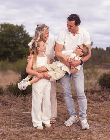 Familie op de hei