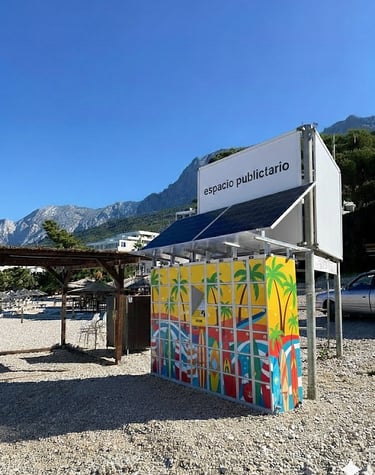 Consigna de equipaje en la playa