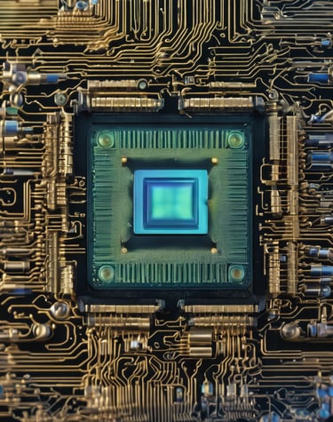 purple blue and green abstract painting