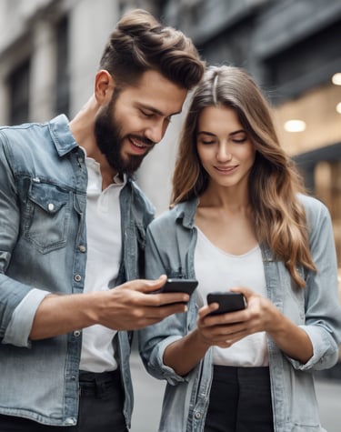 an abstract painting with many colors and shapes