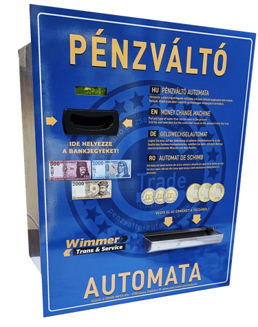 Beépíthető nagy pénzváltó