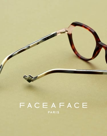 Lunettes Face à Face - Design audacieux et créatif, collection disponible chez Kyoptic, Paris 6.