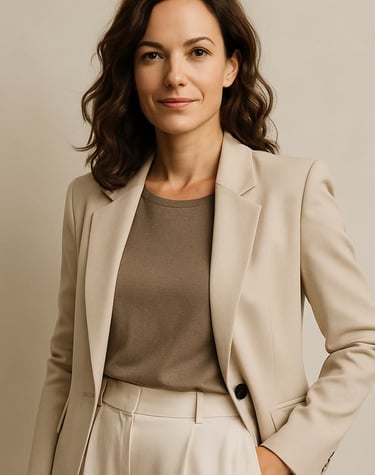 Fotografía profesional de María González, dueña de una boutique de moda