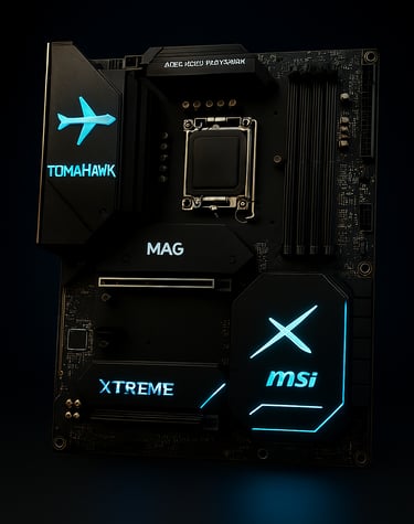 MSI MAG B850 Tomahawk MAX WiFi motherboard with gunmetal PCB