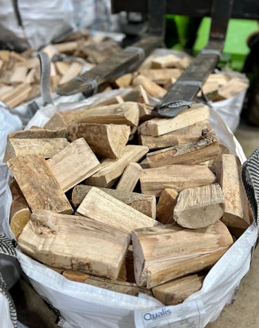 Bulk bags of kiln dried wood