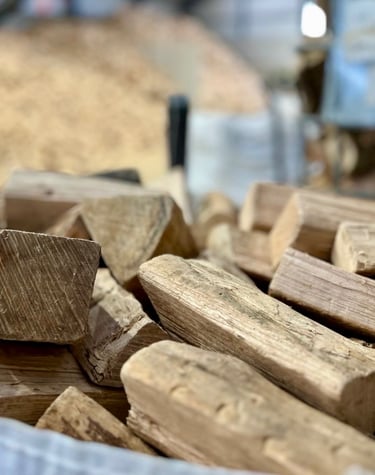 Efficient clean burning Woodsure Approved hardwood