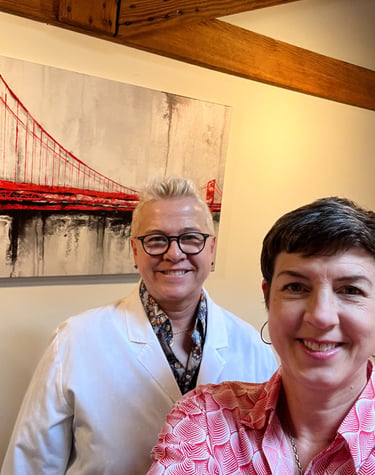 A selfie of Dr. Lonna Denny with Jill Hass.