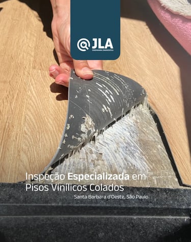 inspeção em piso vinílico de uma perícia em santa barbara d'oeste
