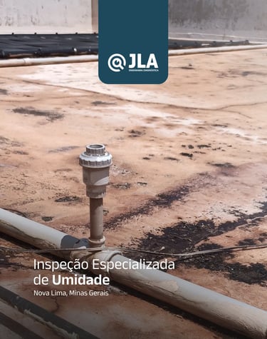 inspeção de umidade feita por nós em nova lima