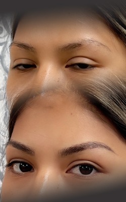 permanent makeup microblading result