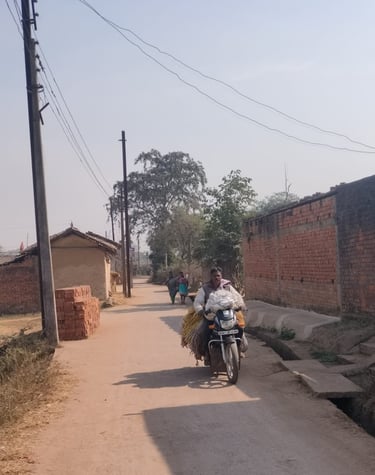 salesman on the bike