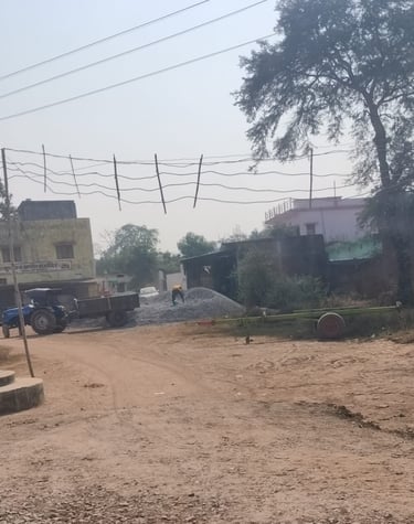 tractor and electric cable