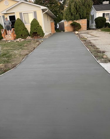 New Concrete Driveway
