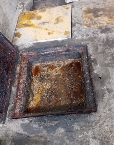 Sondeo de trapa de grasas
