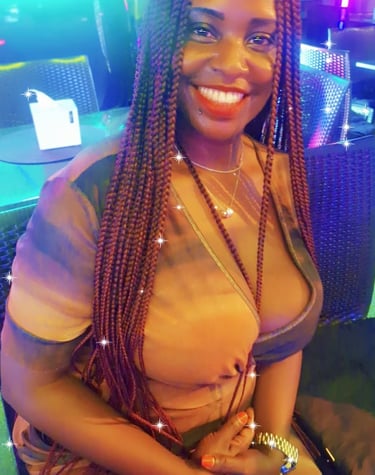 Pattaya home massage therapist sat on a chair