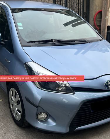 Voiture d’occasion Toyota Yaris bleue – achat de véhicule d’occasion Vincennes ExelAutos