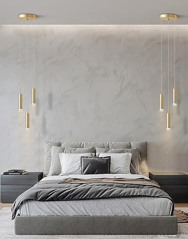 Iluminación lateral para dormitorio