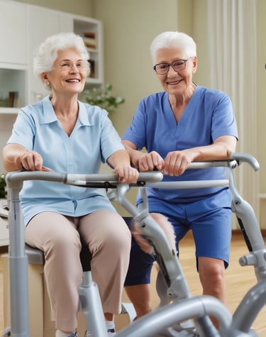 A person is sitting with their back to the camera, receiving a hair treatment. A second individual wearing gloves is applying a white substance to the person's hair using a purple brush, holding a black bowl in their other hand. The person receiving the treatment is draped in a patterned cape featuring triangles and lines.