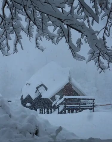 Glamping de montaña nevado en el Cajón del Maipo