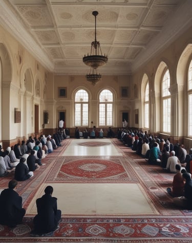 A group of people participating in a community event.