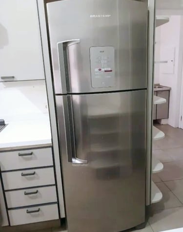 Geladeira Brastemp Ative 429 Litros branca revisada preço de outlet em Minas Gerais.