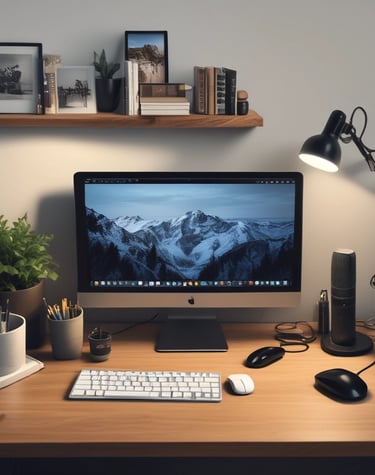 Close-up image of a sturdy tripod with adjustable legs on a wooden floor.