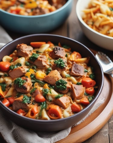 A serene morning scene with sunlight filtering through trees onto a journal and cup of tea.