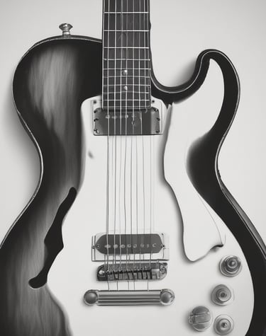 A musician composing at a piano with headphones on in a cozy room.