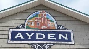 Town of Ayden, NC sign on a building.