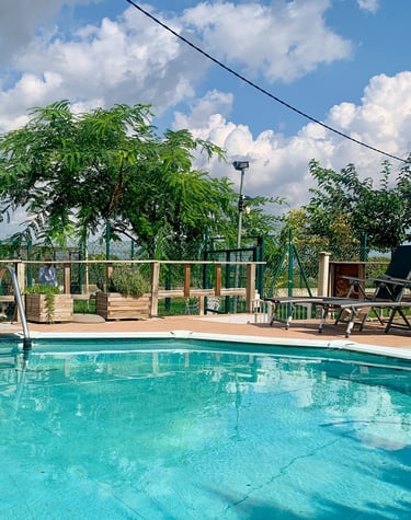 a pool in the nature at the kanyini center