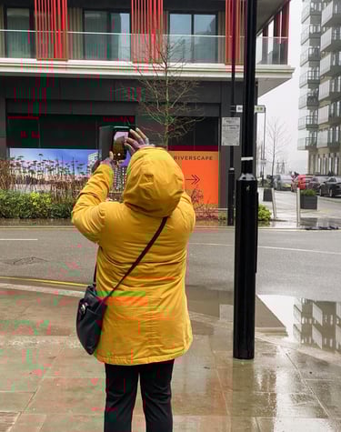Lyle Park Community Walk - Photographer at West Silvertown Station