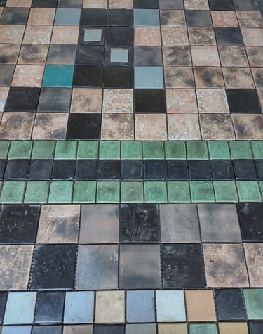 handmade clay tile