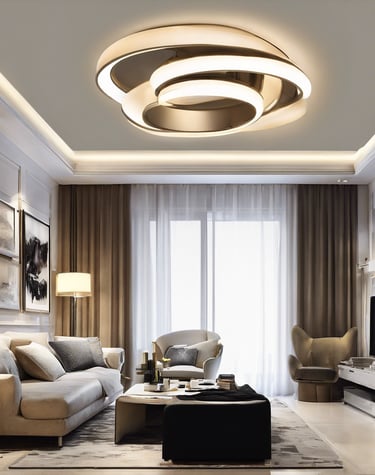 white round ceiling light turned off