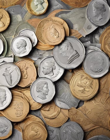 20 euro bill on white printer paper