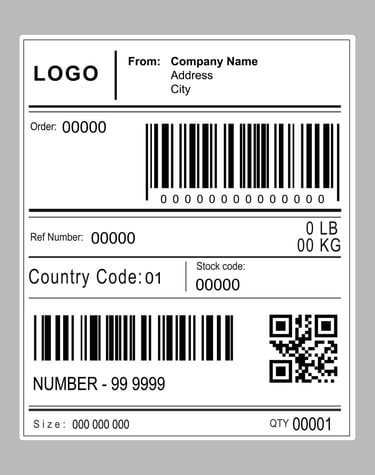 airway bill or thermal sticker
