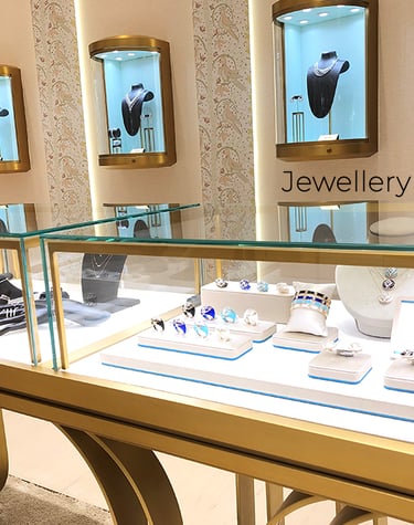 Right led Lighting for Jewellery floor showcase